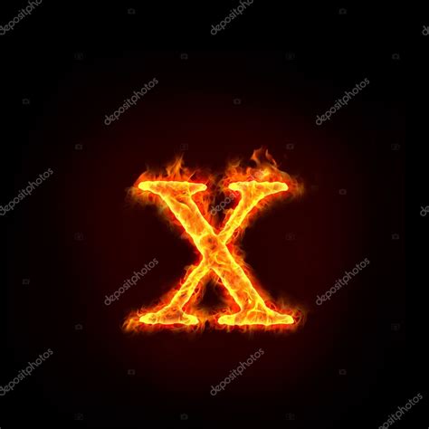Fire Alphabets Small Letter X Stock Photo By ©mtkang 8581387