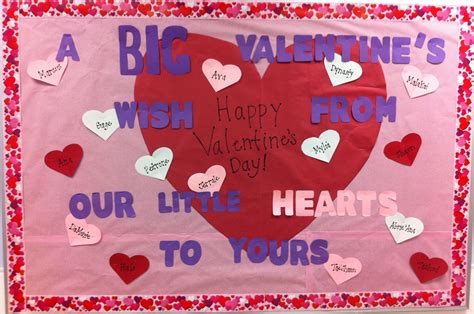 Big Wishes Little Hearts Valentine S Day Bulletin Board Idea Valentines Day Bulletin Board