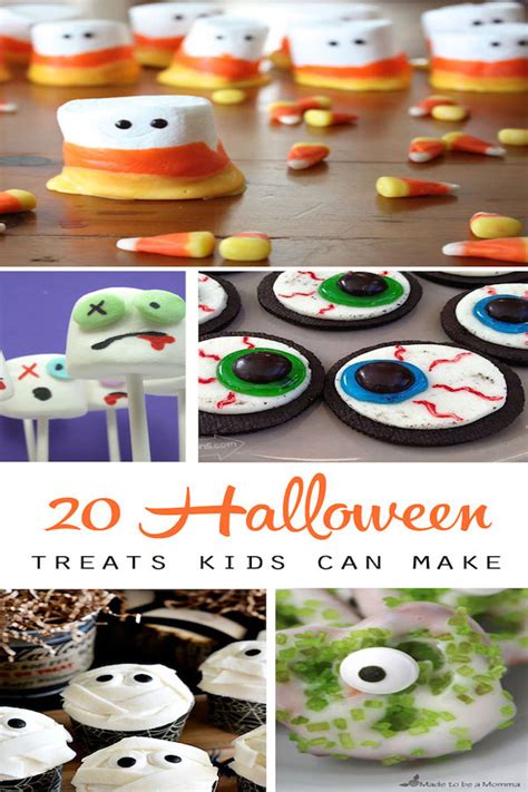 20 Fun Halloween Treats To Make With Your Kids Edible Crafts