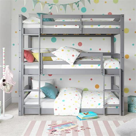 Better Homes And Gardens Tristan Triple Twin Convertible Floor Bunk Bed