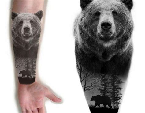 Pin By Nikki Morrissey On Lets Get Creative Bear Tattoos Grizzly