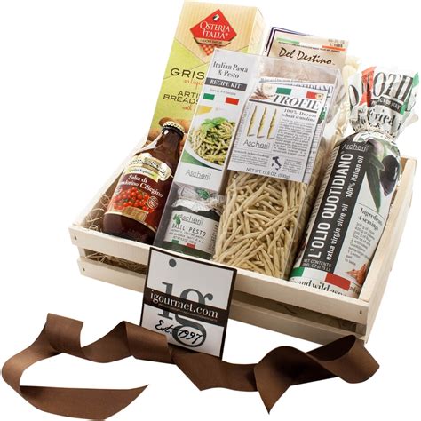 The Gourmet Market Authentic Italian Pasta Gift Crate Gift Baskets