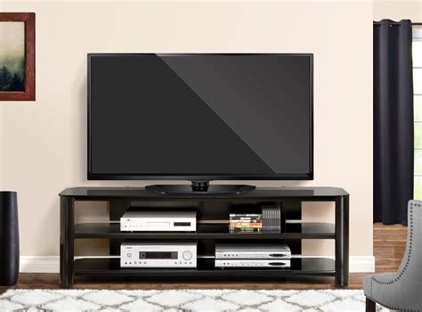 Innovex Oxford Tv Stand 65 Inch Black Amazonca Home And Kitchen
