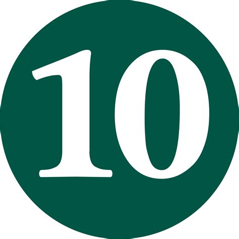 Similar Images For 1 To 10 Numbers Png 10 Green Circle Clipart Full