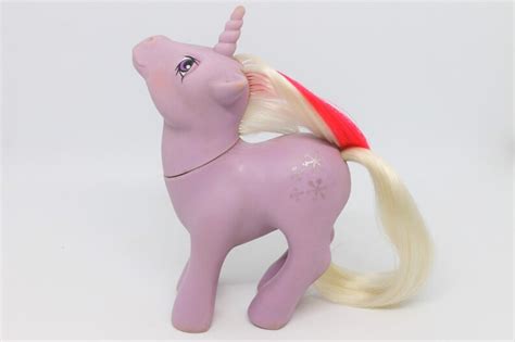 Vintage Hasbro G1 My Little Pony Mlp Unicorn Powder Purple Etsy