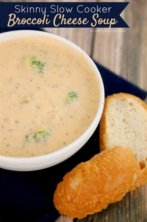 Skinny Slow Cooker Broccoli Cheese Soup
