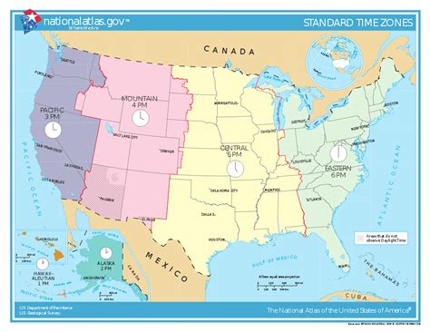 Time Zones In The United States Of America Map Map
