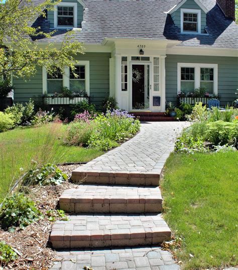 Paver Walkway, Paver Steps | Front yard landscaping design, Patio ...