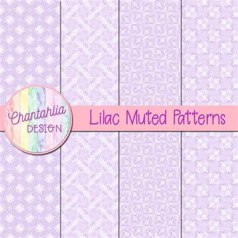 Free Digital Papers Featuring Lilac Muted Patterns