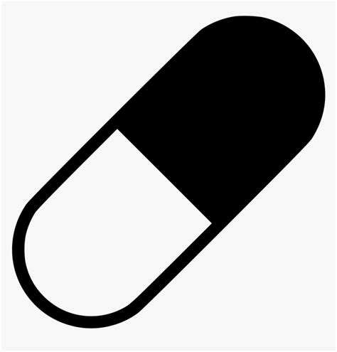 Pill Medicine Pharmacy Drug Medical Capsule Icon Hd Png Download