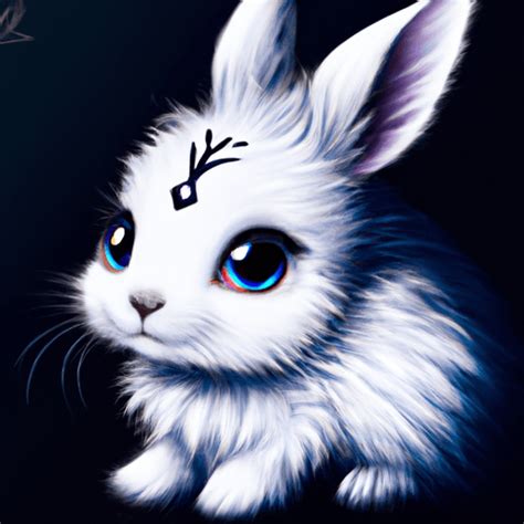 Goth White Rabbit Digital Graphic · Creative Fabrica
