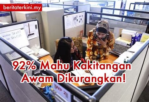 Ikpa abbreviation stands for indeks keterlibatan penjawat awam. Kakitangan Awam di Malaysia Terlalu Tinggi. 92 peratus mahu