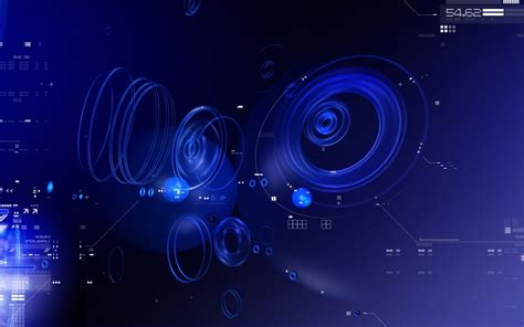 Blue Tech Circles Wallpapers Hd Wallpapers Id 3205