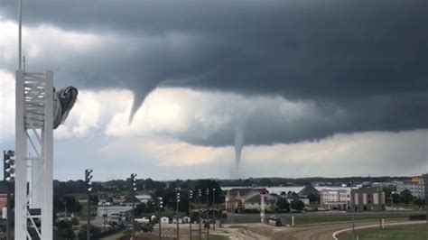 Two Iowa Tornadoes Caught On Camera