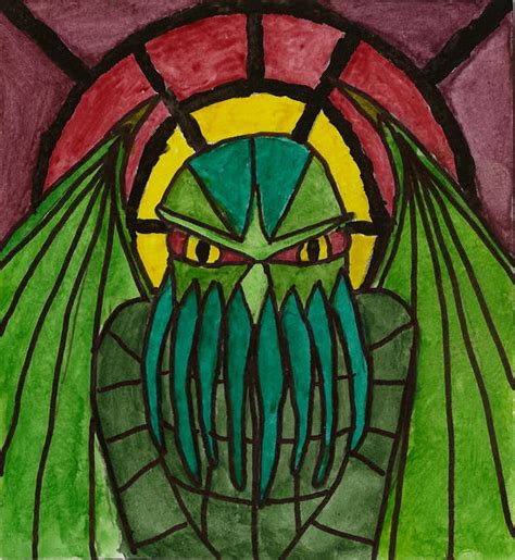 Stained Glass Cthulhu By Coelophysis83 On Deviantart