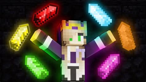 Using Crystals To Become Overpowered On This Smp Youtube