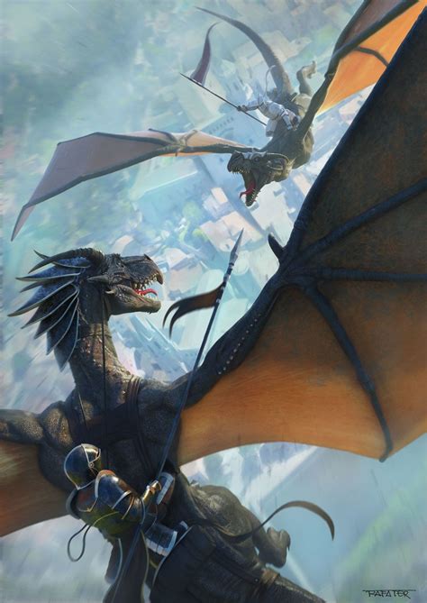 Artstation Dragon Battle Girocòmic Poster Rafael Teruel Dragon