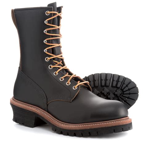 Red Wing 9 Logger Steel Toe Work Boots In Black For Men Lyst