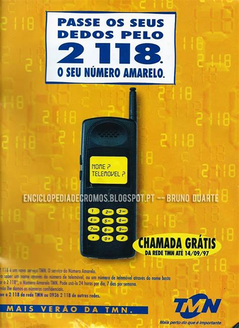 Enciclopédia de Cromos TMN Número Amarelo 1997