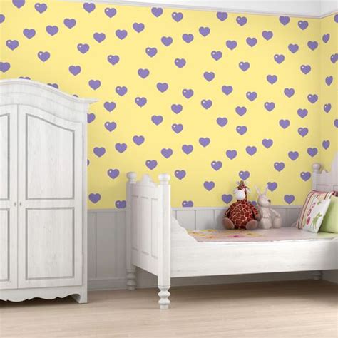 Hearts Temporary Wallpaper By Wallcandy 2modern Wallpaper Bedroom