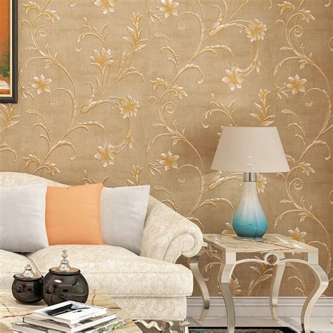 Beibehang Retro American Nonwoven Wallpaper Warm Bedroom Living Room