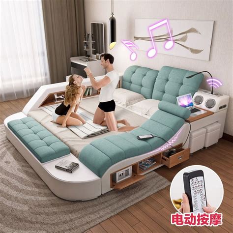 Massage Tatami Cloth Bed Fabric Bed Master Bedroom M Double Bed