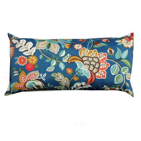 Indoor Outdoor Floral Lumbar Pillow In 2020 Outdoor Pillows