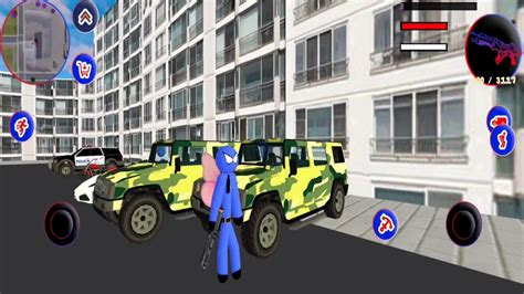 Us Police Stickman Rope Hero Army Crime Simulator 3 Youtube