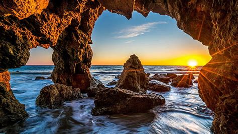 2388x1668px Free Download Hd Wallpaper Caves Arch Beach