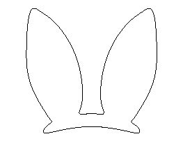 Grab the printable bunny ears for kids to make a super cute bunny hat they can wear to celebrate spring and easter! Easter Bunny Ears Pattern | Wzory, Wianek, Szablony