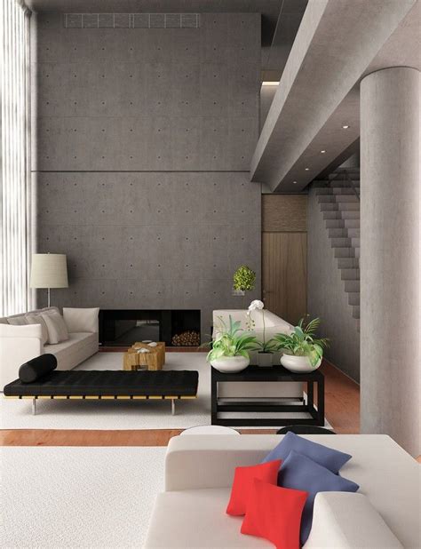 Glamorous Interior Design With Concrete Walls In 2020 Minimalist