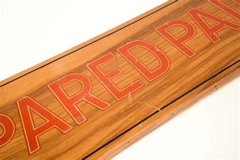 Dupont Prepared Paint Wood Sign Ebth