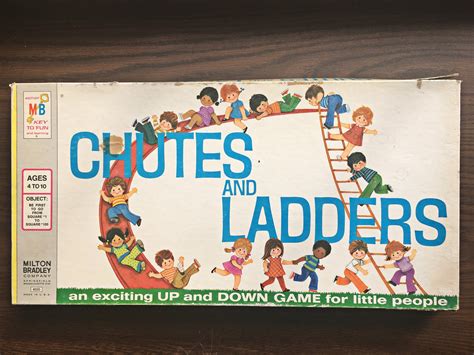 Vintage Chutes And Ladders Milton Bradley Etsy