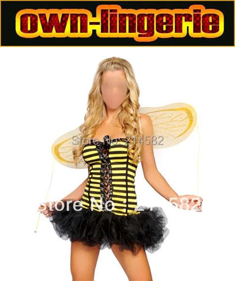 Bee Costume Sexy Voile Skirt Bee Costume Animal Costumes Carnival