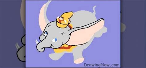 How To Draw The Walt Disney Character Dumbo Drawing