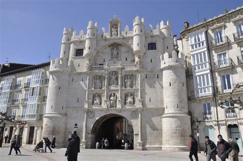 Burgos 12th April Arco De Santa Maria City Gate From Burgos In Spain
