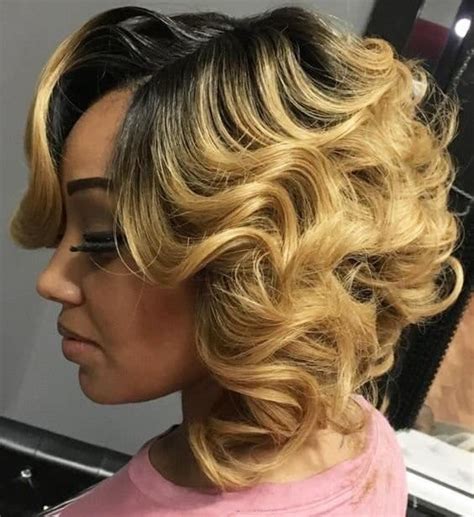 10 Chic Feathered Bob Hairstyles For African American
