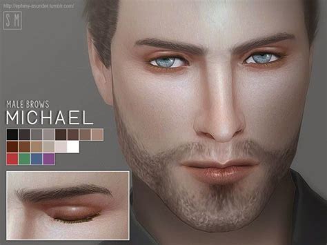 Sims 4 Ccs The Best Augenbrauen Eyebrow Männer Make Up The