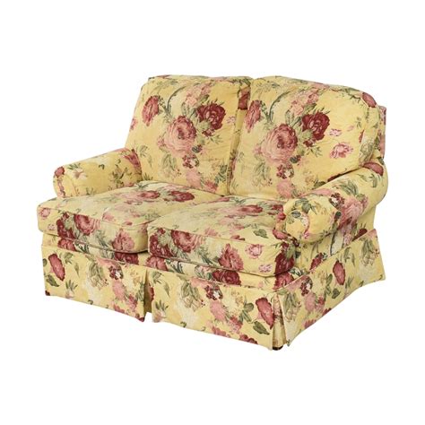 63 Off Clayton Marcus Clayton Marcus Floral Roll Arm Loveseat Sofas