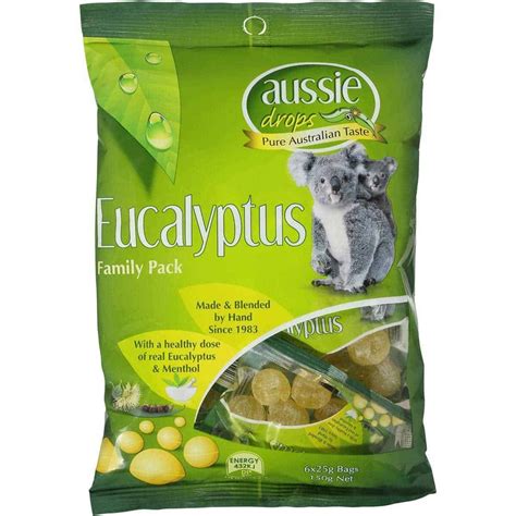 Aussie Drops Eucalyptus Drops 150g The Australian Food Shop