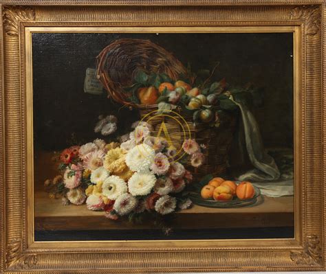 Tableau Nature Morte Aux Fruits Et Aux Fleurs Xixè Antiques Trade