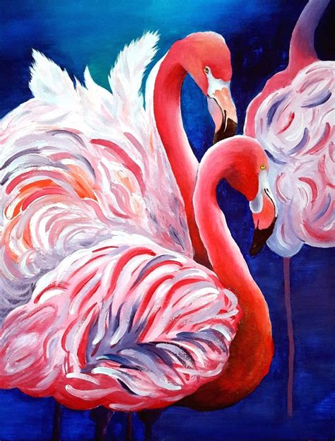 Pink Flamingos Pink Flamingos Easy Paintings Painting Patterns