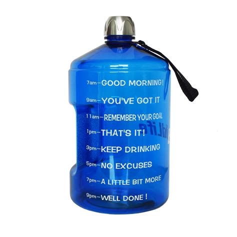 Buildlife 1 Gallon Hydration Bottle Daily Water Tracker Time Marked To Ensure You Drink 128