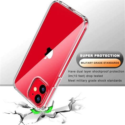 Clear Case Iphone X Xs 11 12 Pro Max Silicon Back Cover Shockproof