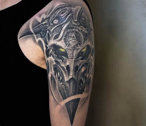 Skull Face Tattoo By Victor Portugal Post 14265