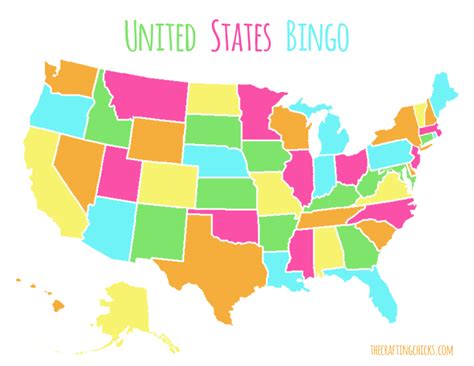 United States Bingo The Crafting Chicks