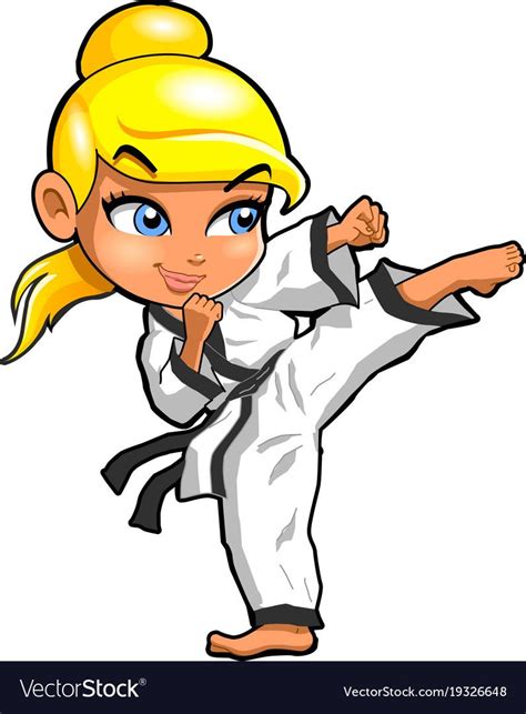 Karate Martial Arts Tae Kwon Do Dojo Clipart Vector Image On In 2020