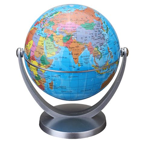 Educational Globe World Desktop Rotating Earth Map Ocean Geography