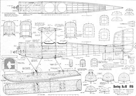 Boeing B And W 1916 Biplane March 1965 Model Airplane News Airplanes