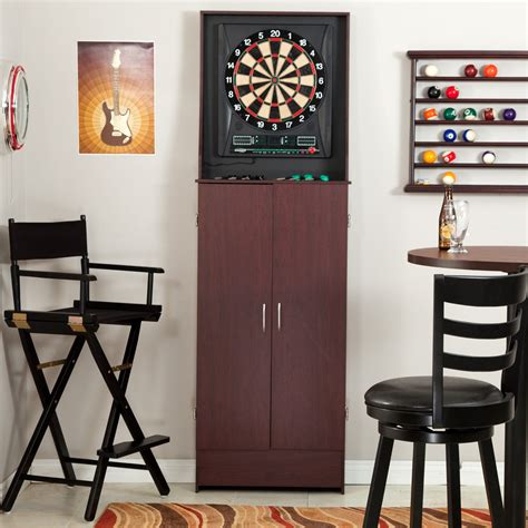 Have To Have It Halex Electronic Dart Board With Parlor Cabinet 293